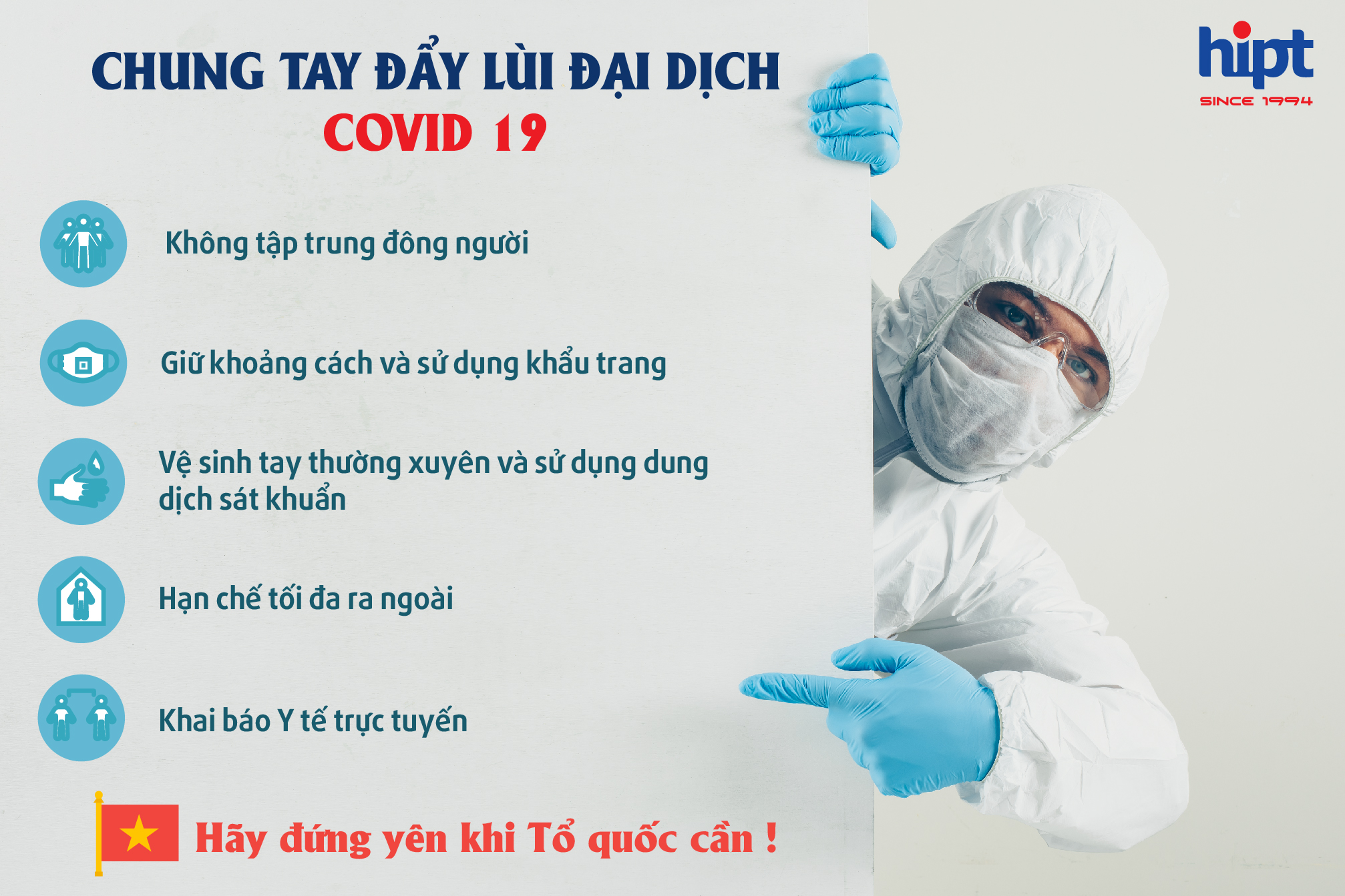 Chung tay đẩy lùi đại dịch Covid 19
