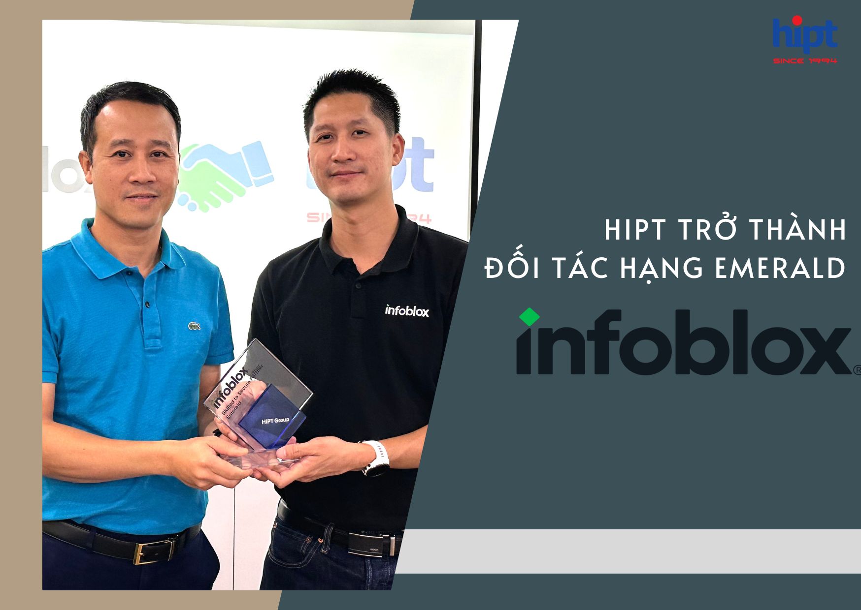 HIPT TRỞ THÀNH ĐỐI TÁC HẠNG EMERALD CỦA INFOBLOX